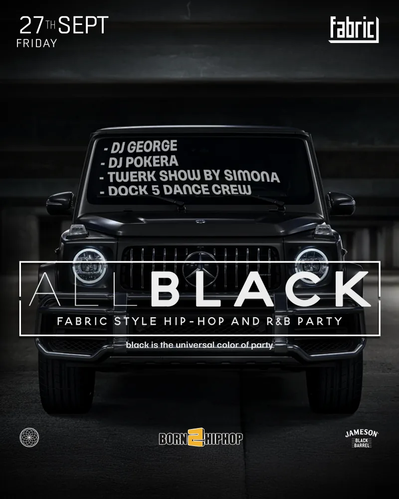 ALL BLACK party — Fabric Club Burgas
